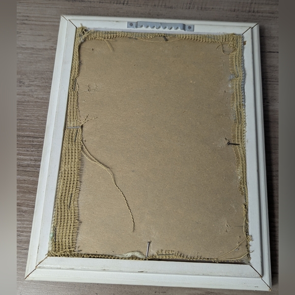 Vintage Needlepoint Pair Set Framed Art Huldah Style Parisian Women With Bonnets - Picture 6 of 12